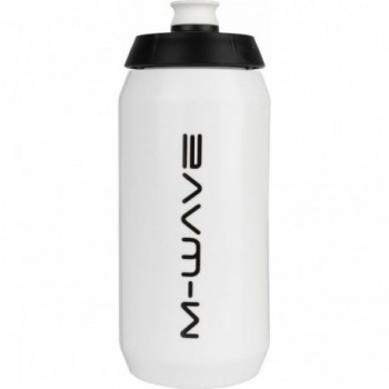 M-WAVE PBO 550 ml Plastic Water Bottle White/Black for Bicycle - 1