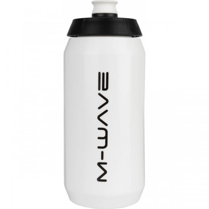 Botella M-WAVE PBO 550 ml de Plástico Blanco/Negro para Bicicleta - 1