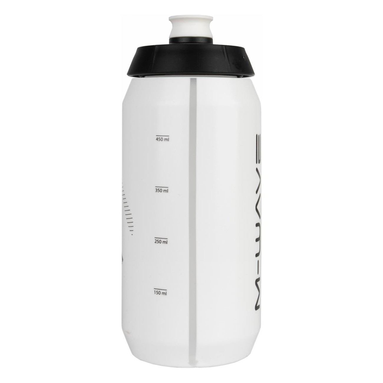 Borraccia M-WAVE PBO 550 ml in Plastica Bianco/Nero per Bicicletta - 2 - Borracce - 0887539036911