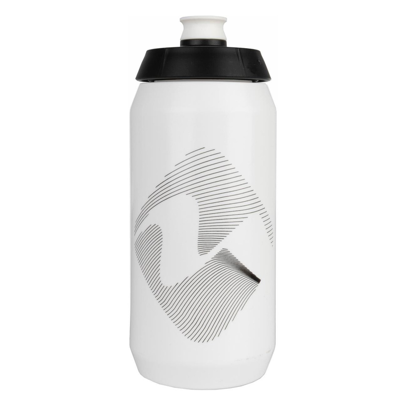 Borraccia M-WAVE PBO 550 ml in Plastica Bianco/Nero per Bicicletta - 3 - Borracce - 0887539036911