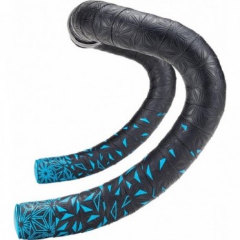 Supacaz Starfade Neon Blau Lenkerband mit Aluminiumkappe - Super Sticky Kush - 1