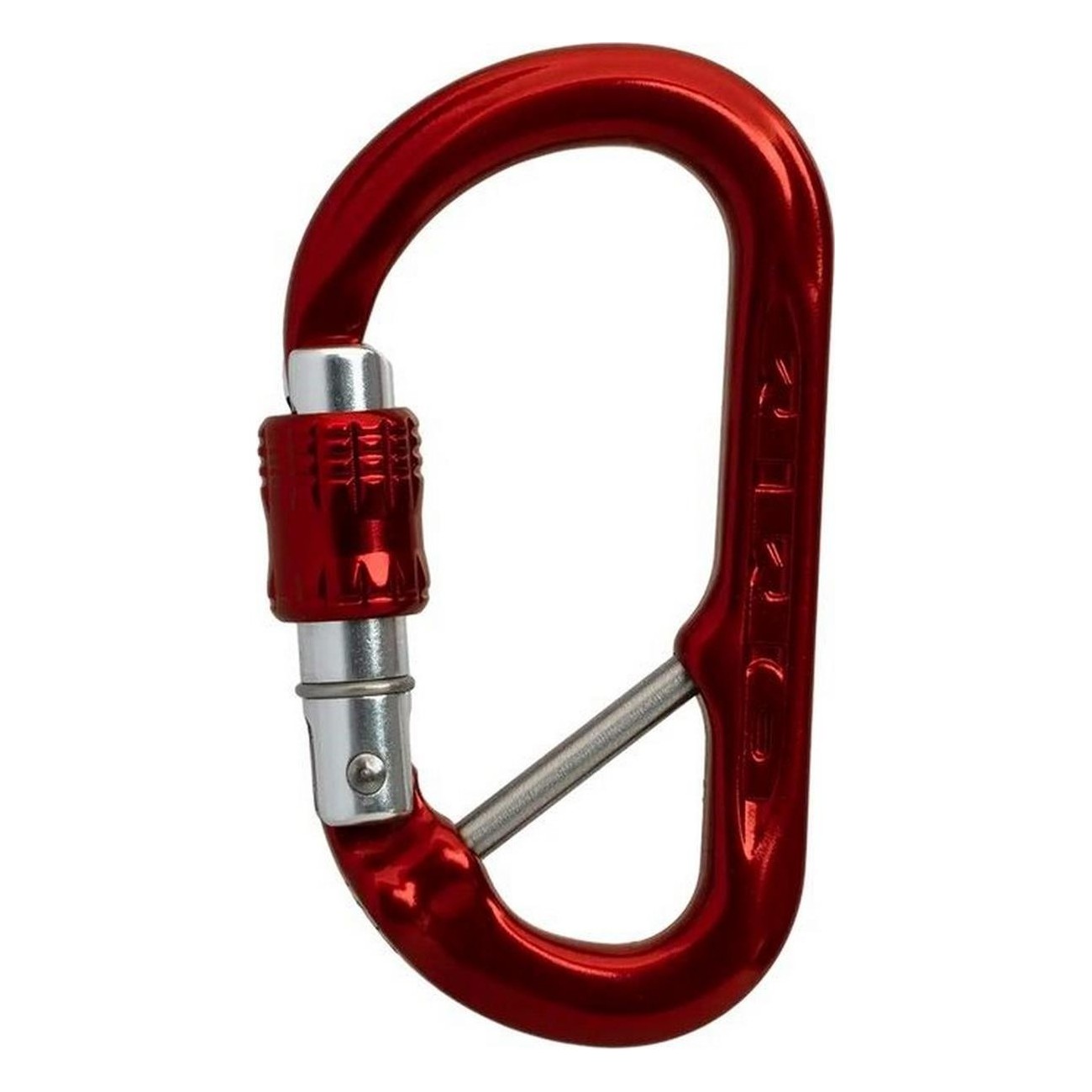 XSRE Lock Red Carabiner with Screw Lock and Safety Bar for Non-PPE Use - 1