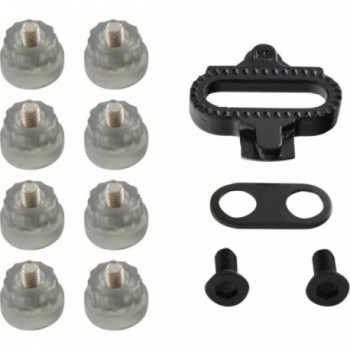 Pedales Combinados Wellgo Plata/Negro Extraíbles Compatibles Shimano SPD - 7