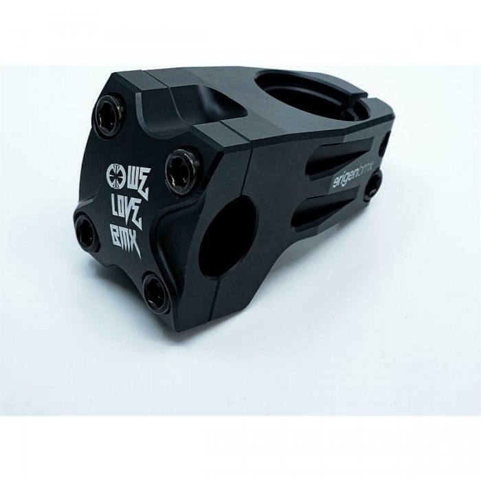 Erigen Coalition Black Handlebar Stem CNC 6061 T6, 50mm Reach, 6.4mm Rise - 1