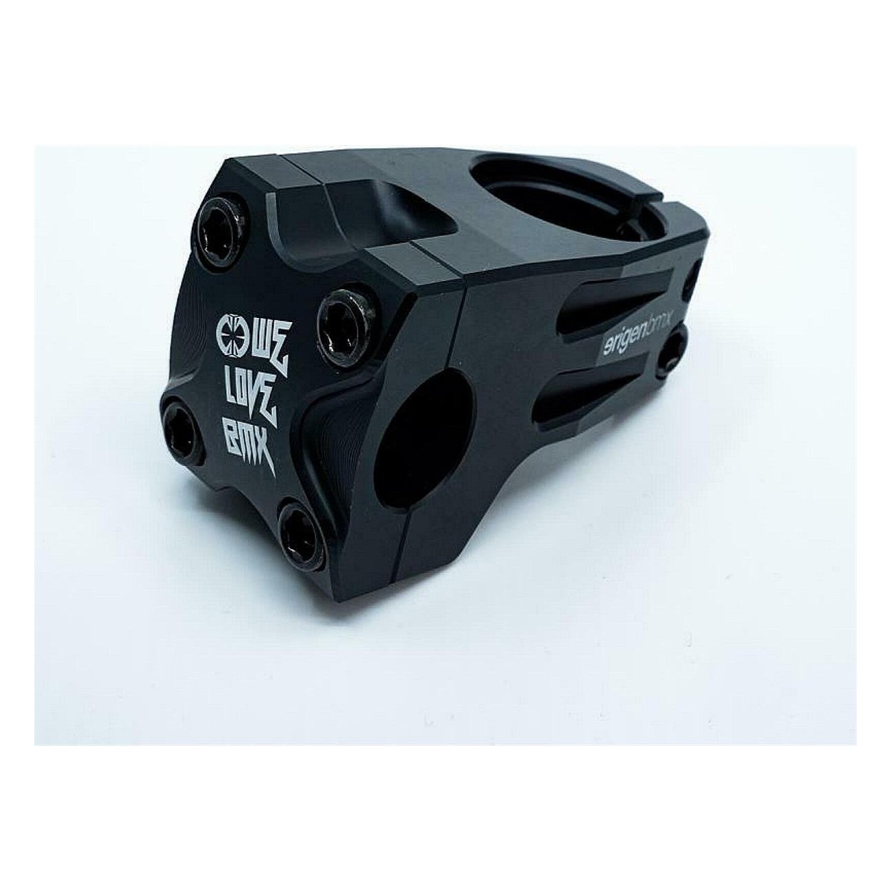 Erigen Coalition Black Handlebar Stem CNC 6061 T6, 50mm Reach, 6.4mm Rise - 1