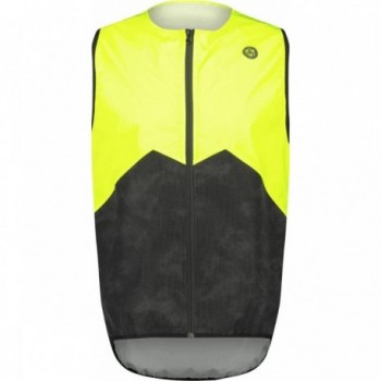 Unisex Hi-Vis Weste Gelb/Schwarz Größe M - Winddicht, Wasserabweisend, Atmungsaktiv - 1