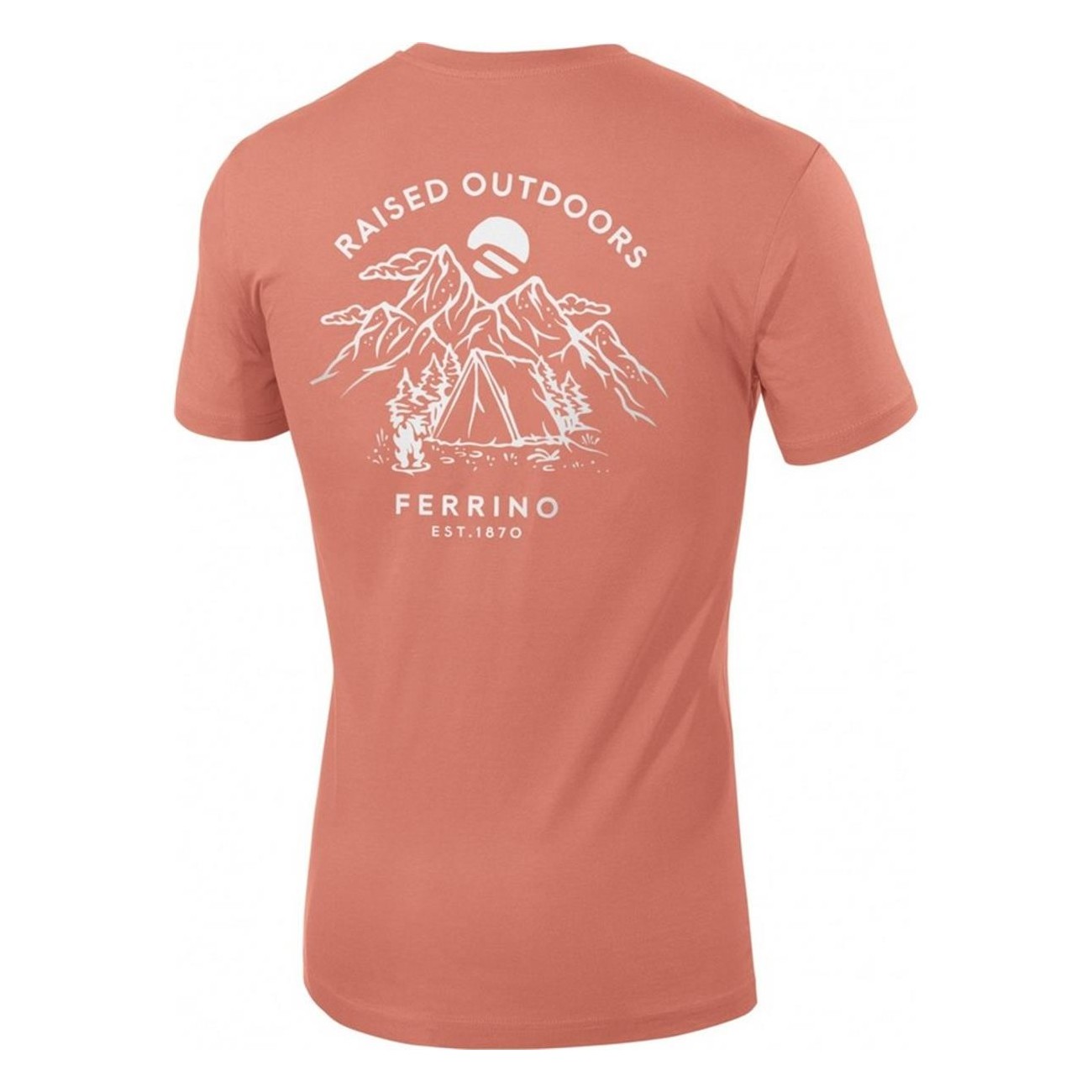 T-shirt unisex pesca M cotone bio GOTS trekking viaggio 180g/m² - 2 - T-shirt e Camicie - 8014044013553