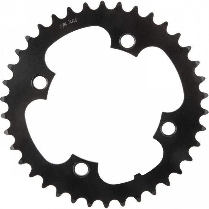 36T Black Steel E-Bike Chainring BCD 104mm by SAMOX - 1