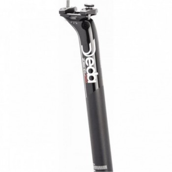 Tige de selle Deda ZERO100 en Aluminium 7050 Noir 27,2x350mm avec Offset 12mm - 1