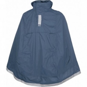 Dark Blue Rain Poncho for Bicycle - Size L-XL, Ergonomic and Compact - 1