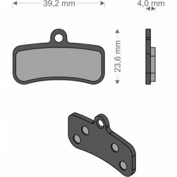 Organische Bremsbeläge für Shimano XTR XT Saint, TRP und Tektro HD - Brenta - 1