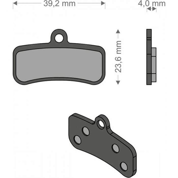 Organic Brake Pads for Shimano XTR XT Saint, TRP and Tektro HD - Brenta - 1