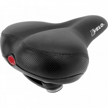 Sella Comfort Velo Safety Nero 265x240 mm con Morsetto - Alta Qualità e Comfort per Lunghe Passeggiate in Bicicletta - 1 - Selle