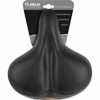 Sella Comfort Velo Safety Nero 265x240 mm con Morsetto - Alta Qualità e Comfort per Lunghe Passeggiate in Bicicletta - 4 - Selle