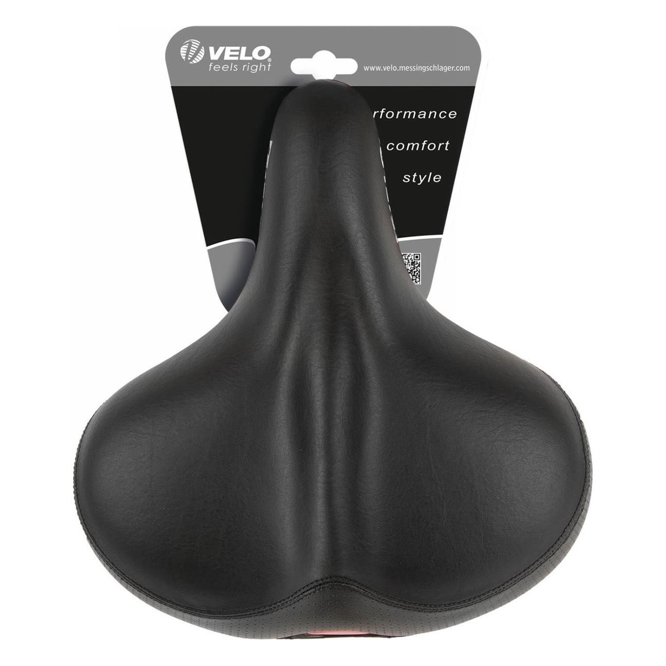 Sella Comfort Velo Safety Nero 265x240 mm con Morsetto - Alta Qualità e Comfort per Lunghe Passeggiate in Bicicletta - 4 - Selle