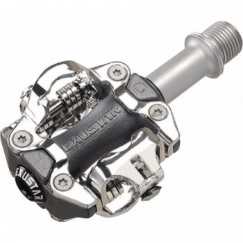 MTB Pedal EXUSTA E-PM213 aus schwarzem Aluminium, SPD-kompatibel, 82x65mm, 324g - 1