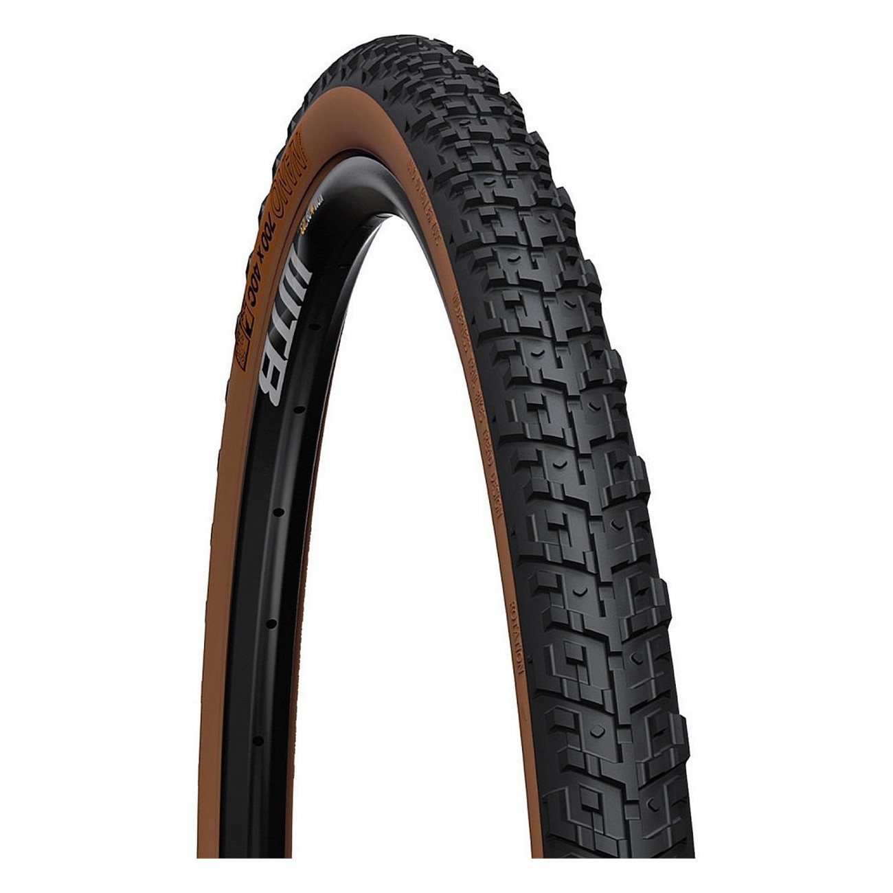 Nano Tire 700 x 40c TCS Lightweight and Fast for Gravel, Light Brown Sidewall - 1