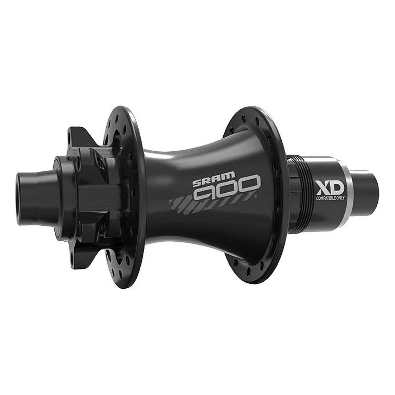 Moyeu MTB 900 Arrière 32h Noir, Disque 6 Vis, Driver XDR 11/12 Vitesses - 1