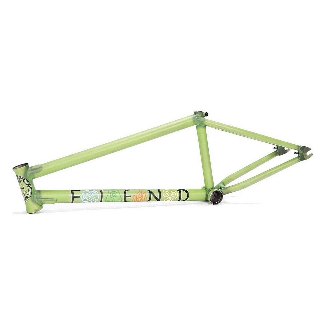 Cadre Fiend Raekes 21' Vert Transparent en 4130 Chromoly - 1