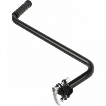 Support and Push Bar for Kids' Tricycles and Bikes Black with Quick Release - 1