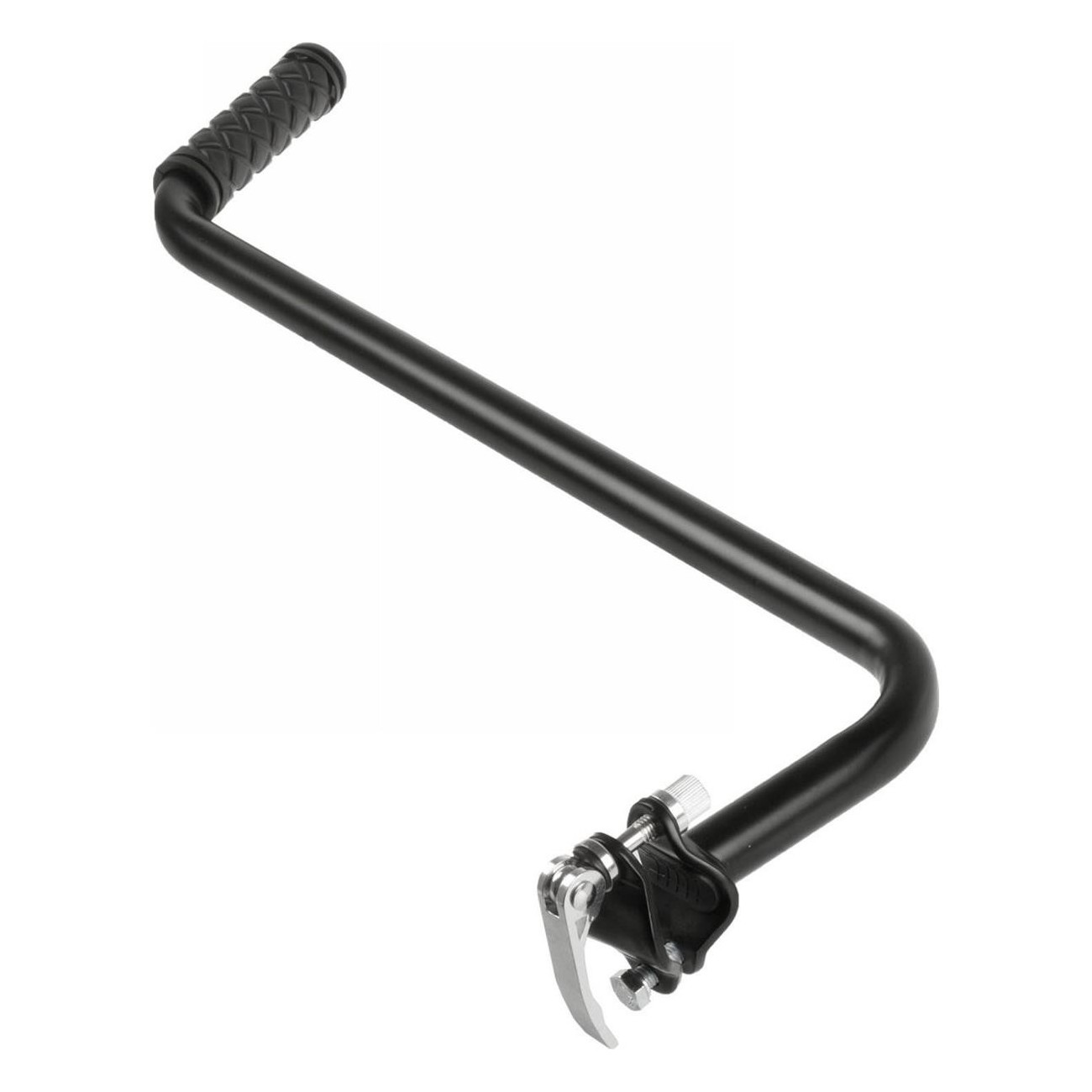 Support and Push Bar for Kids' Tricycles and Bikes Black with Quick Release - 1