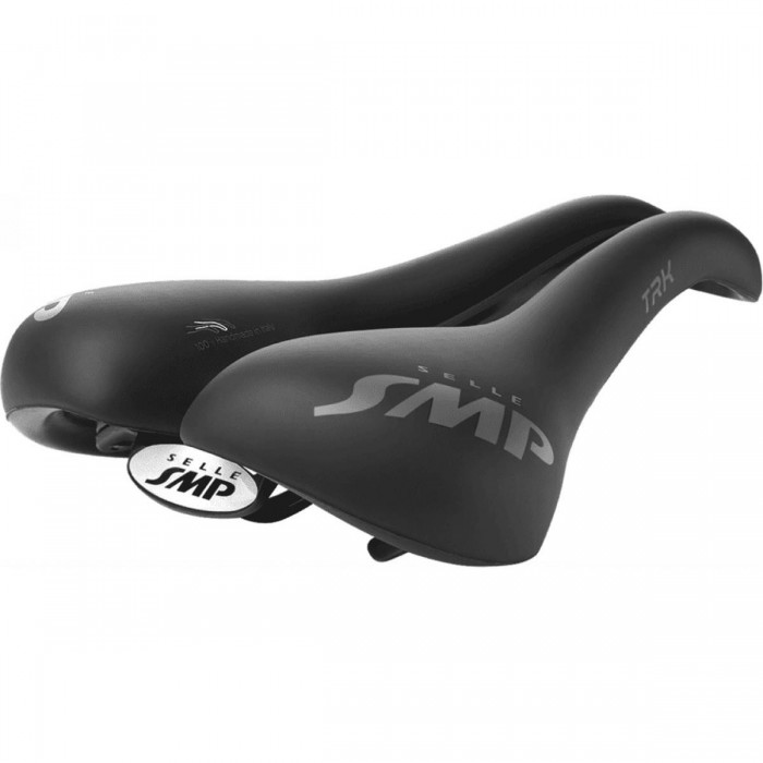 Selle TRK Large Noir Mat 2020 pour Citybike et Trekking - Confort Supérieur - 1