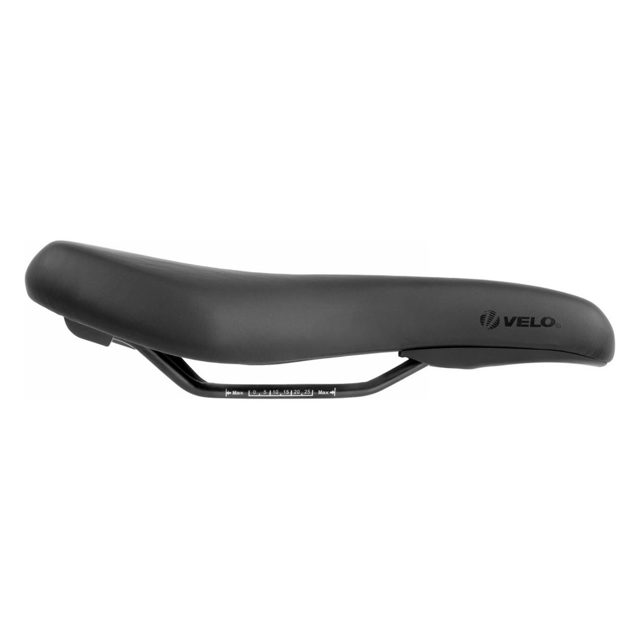 Sella VELO Tour Basic M Nero 280x183mm con Telaio in Acciaio - 2 - Selle - 4015493894087