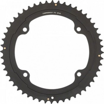 Kettenblatt Potenza 50 Zähne Schwarz für Rennrad, BCD 145mm 4-Loch 2x 11 Gänge - 1