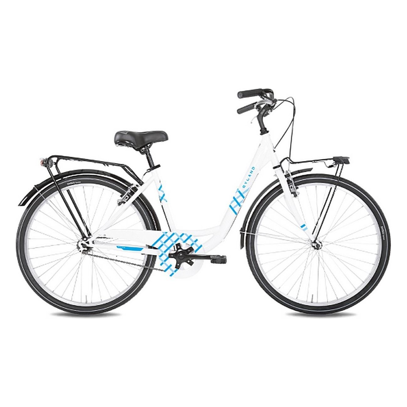 Fahrrad Vicolo 24.1 Weiß-Blau, 24' Räder, Hi-ten Stahlrahmen, V-Brake - 1