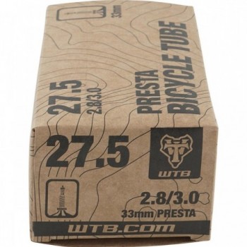 WTB Presta 27.5 x 1.9/2.3 Inner Tube with 33mm Valve - Lightweight & Reliable - 3