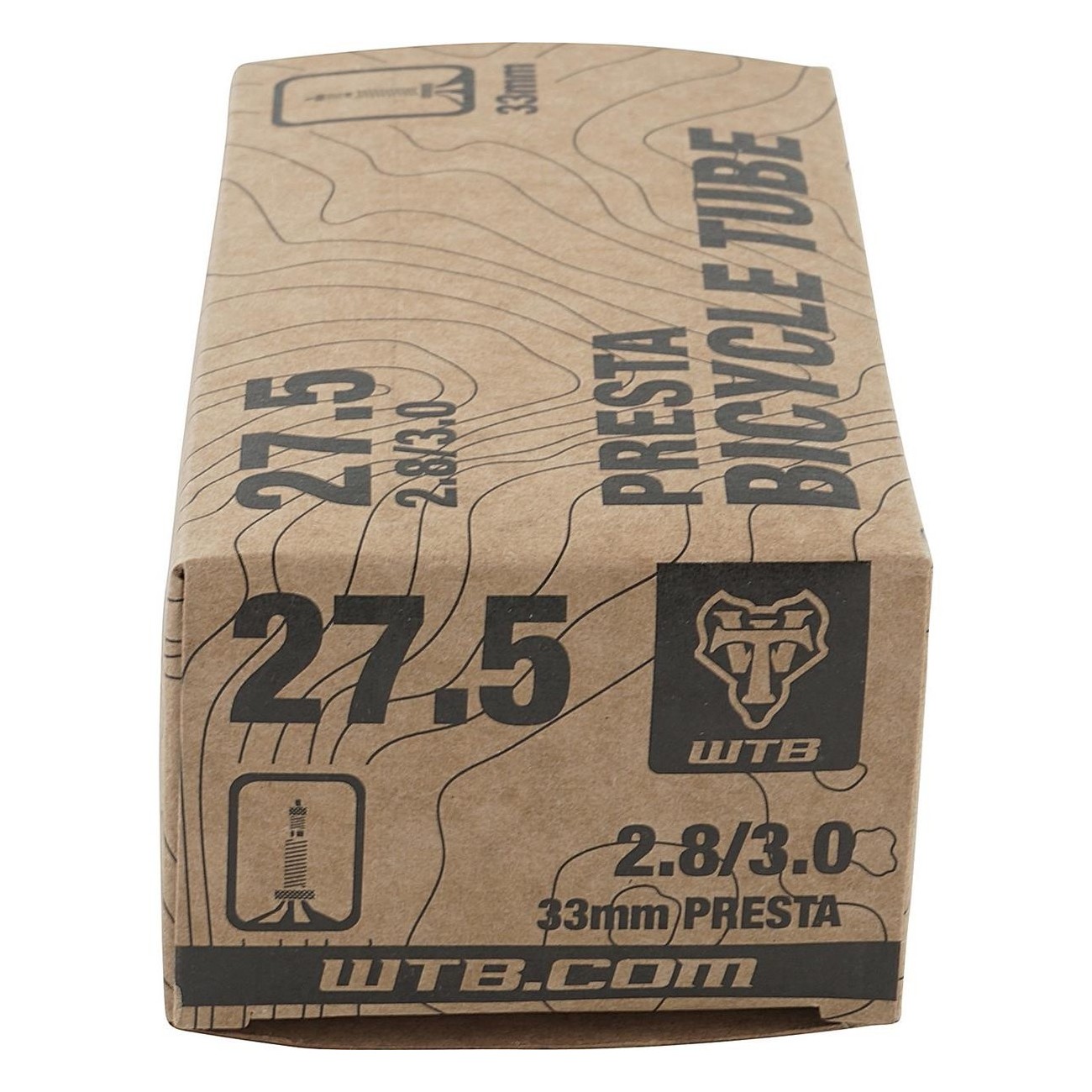 WTB Presta 27.5 x 1.9/2.3 Inner Tube with 33mm Valve - Lightweight & Reliable - 3