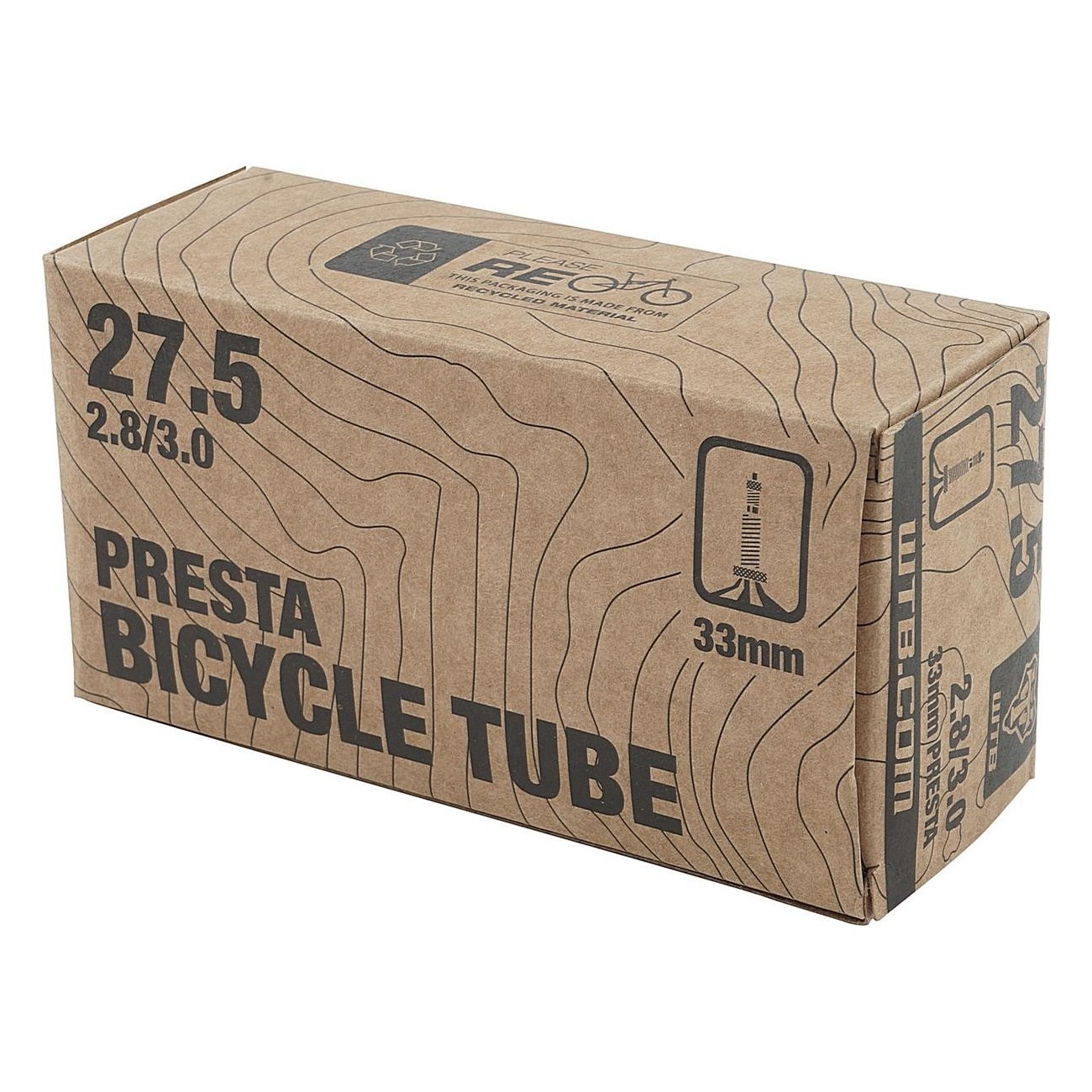 WTB Presta 27.5 x 1.9/2.3 Inner Tube with 33mm Valve - Lightweight & Reliable - 4