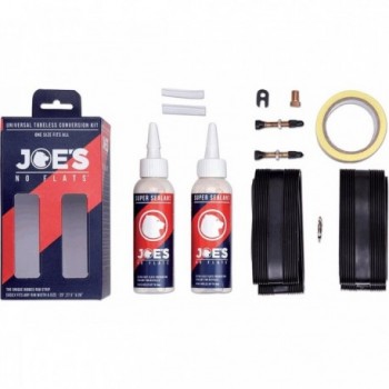 Kit di Conversione Universale 40mm per Ruote con Valvola Presta JOE'S - Compatibilità e Qualità Garantita - 1 - Kit conversione 