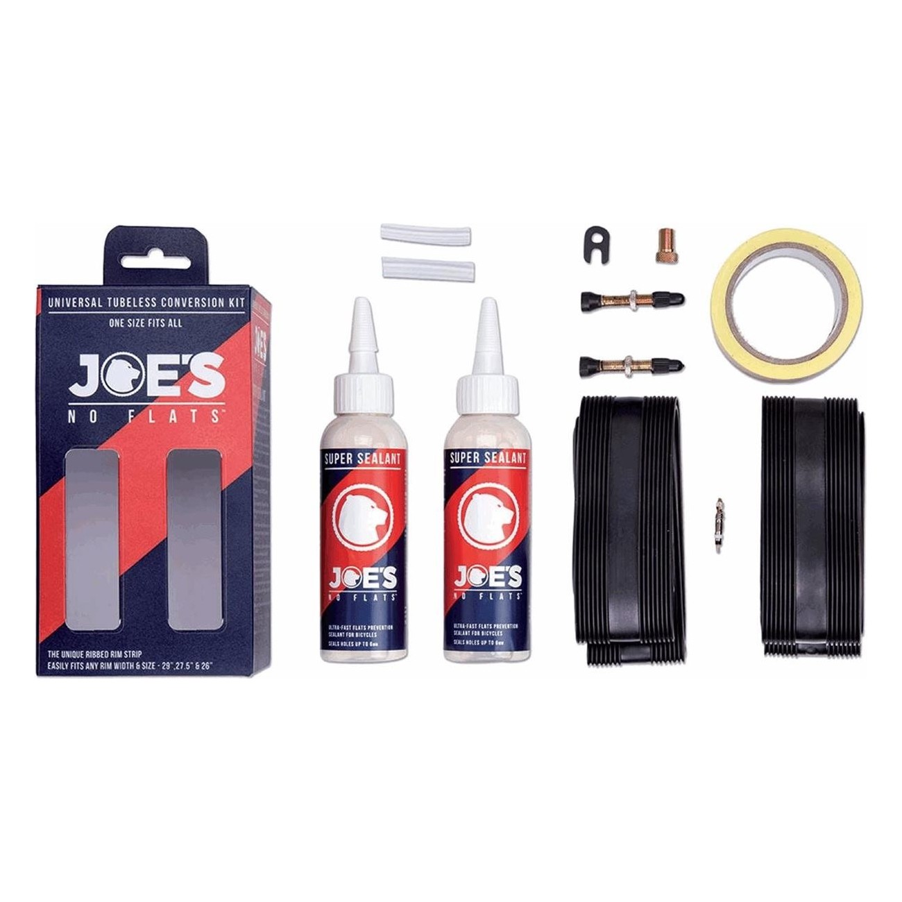 Universal 40mm Conversion Kit for Presta Valve Wheels by JOE'S - Guaranteed Quality - 1