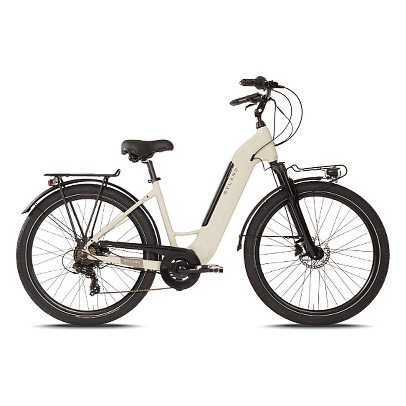 Bicicletta Elettrica Unisex MYLAND E-City 27.5' Grigio, Taglia S, 7 Velocità, Freni a Disco Idraulici Shimano - 1 - E-bike - 805