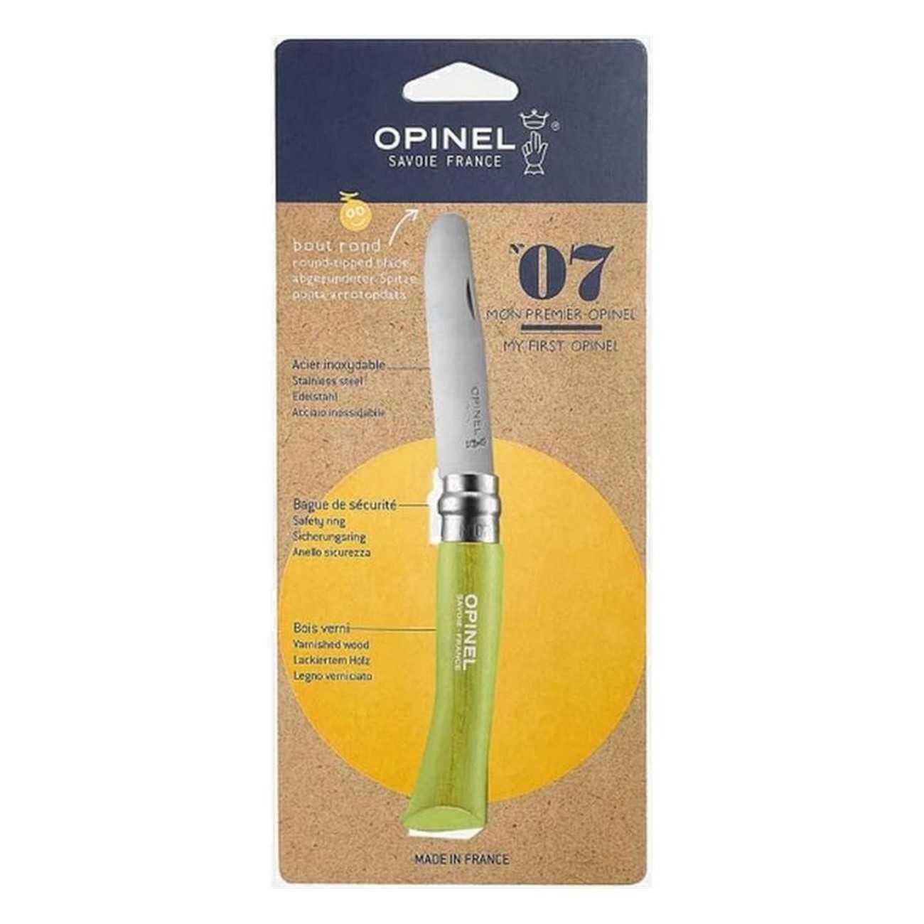 Mon Premier Opinel Vert pour Enfants - Set de 6 Couteaux Amusants et Sûrs - 2