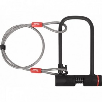 Candado de arco K-Traz U13 con combinación de 4 dígitos y cable negro - 2