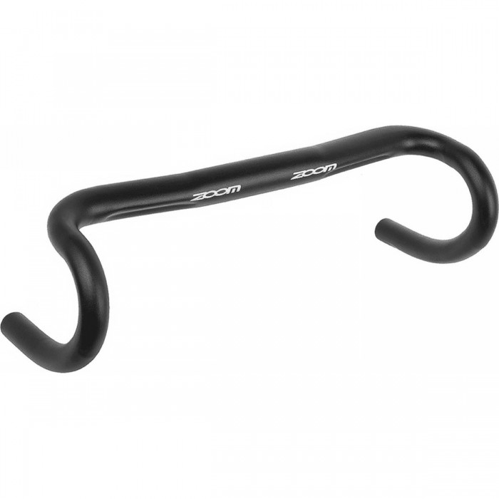 ZOOM Compact Road Handlebar in Black Aluminum 440mm x 31.8mm - Lightweight - 1