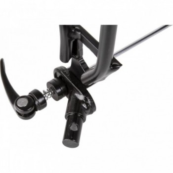 Black Quick Release Rack with Lever and Aluminum Nut, Clamping Width 137-177 mm - 2