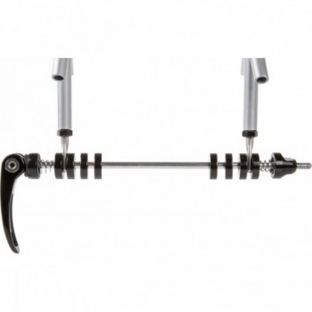 Black Quick Release Rack with Lever and Aluminum Nut, Clamping Width 137-177 mm - 3