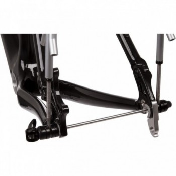 Black Quick Release Rack with Lever and Aluminum Nut, Clamping Width 137-177 mm - 5