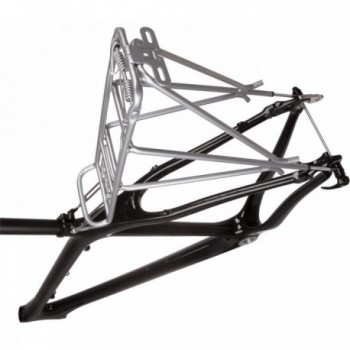 Black Quick Release Rack with Lever and Aluminum Nut, Clamping Width 137-177 mm - 6