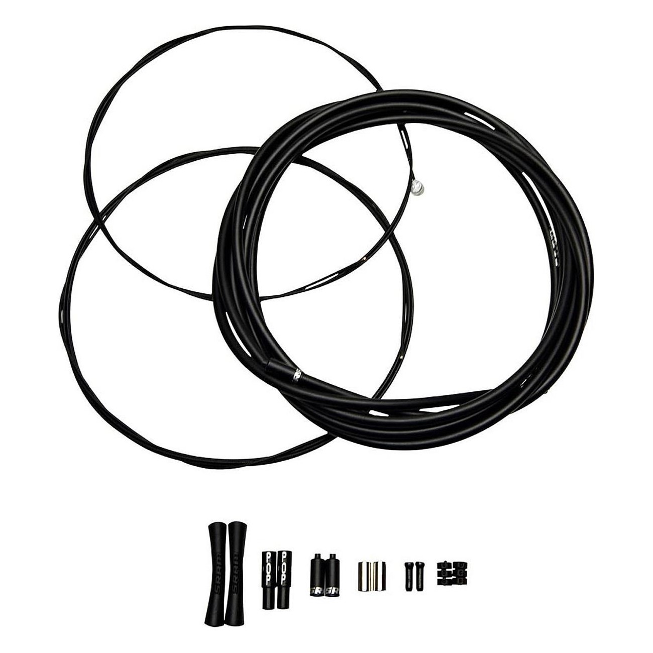 Kit Cavi Cambio SRAM Slickwire Pro per Strada e MTB - Nero, 2300mm, 1.2mm, 4mm - 1 - Guaine / cavi - 0710845856754