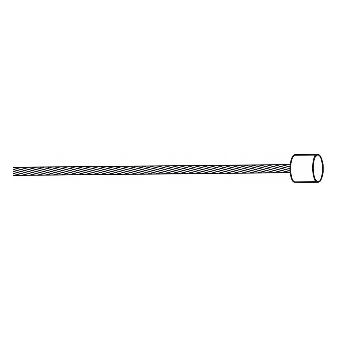 Câble Interne Engrenages Slick en Acier Inox 1,1x2100mm avec Nipple 4x4mm, Argent - 2