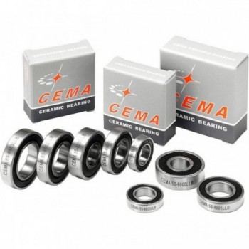 CEMA R6 Ceramic Hub Bearing 9.525 x 22.225 x 7.142 mm - High Quality - 1