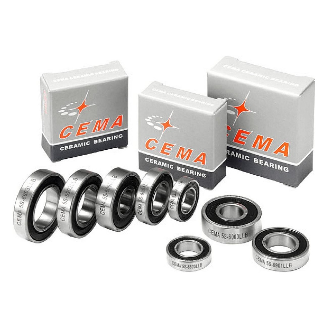 CEMA R6 Ceramic Hub Bearing 9.525 x 22.225 x 7.142 mm - High Quality - 1