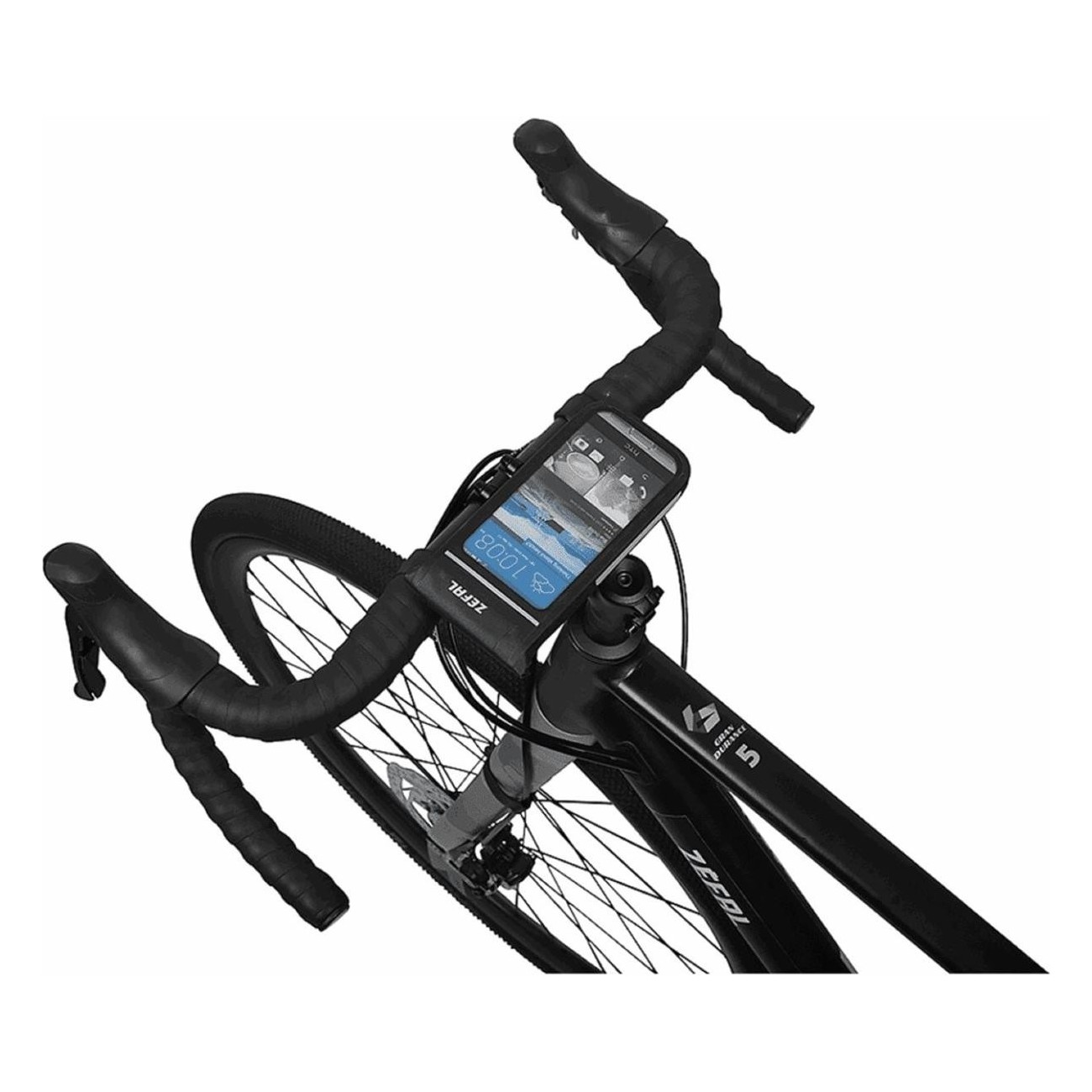 Wasserdichter Smartphone Halter Z Console Dry M für Fahrrad mit Touchscreen Fenster, Schwarz - 6