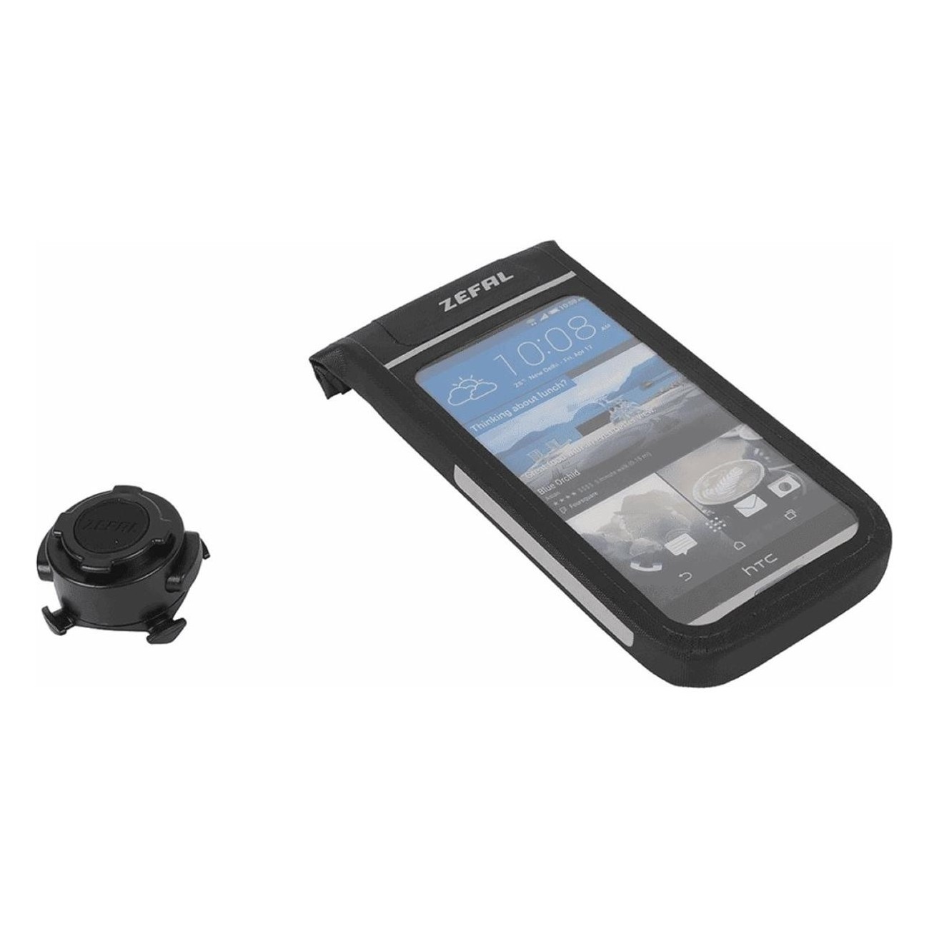 Waterproof Smartphone Holder Z Console Dry M for Bike with Touchscreen Window, Black - 7