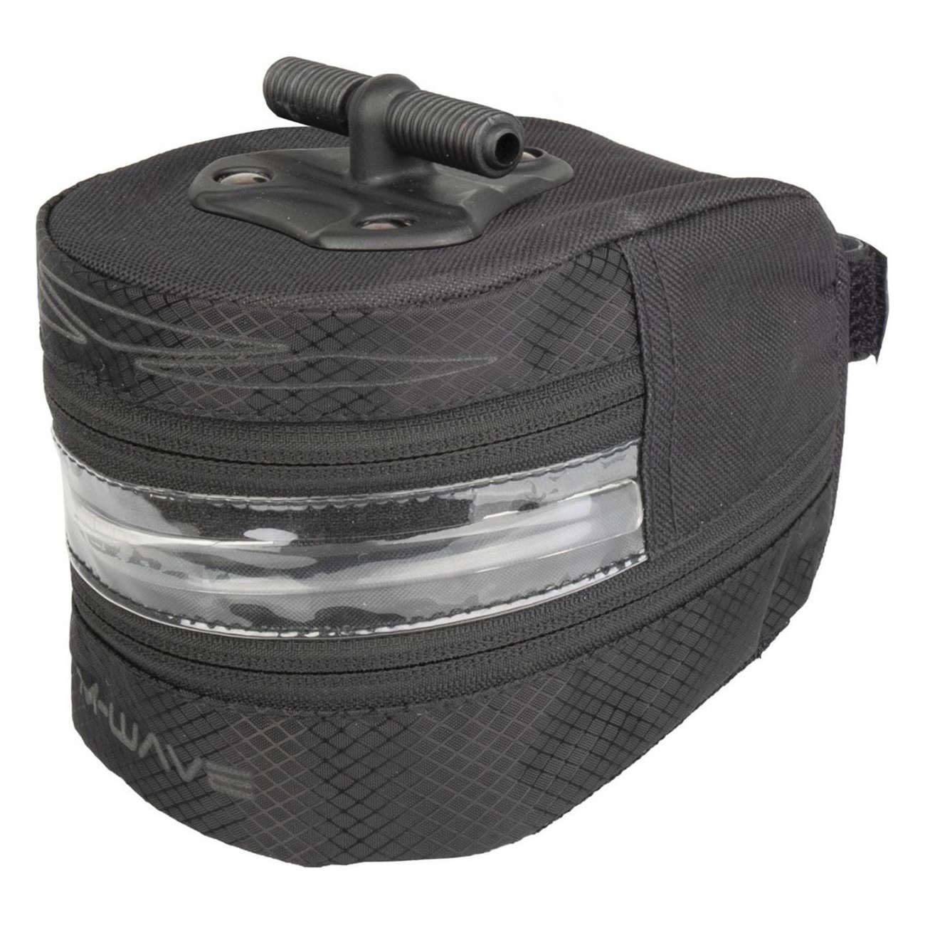 M-WAVE Tilburg L LED Black Waterproof Rechargeable Saddle Bag with Light - 1