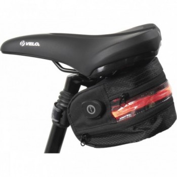 M-WAVE Tilburg L LED Black Waterproof Rechargeable Saddle Bag with Light - 2